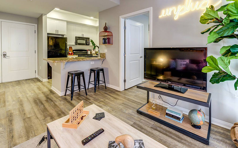 Apartment featuring an open floor plan
