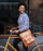 Woman riding a bike