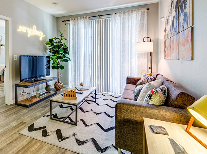 furnished living space