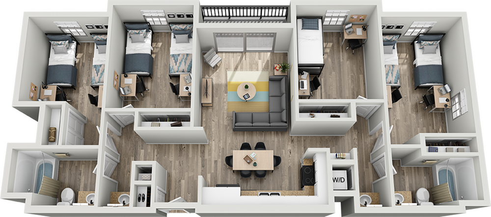 D1B Floor plan