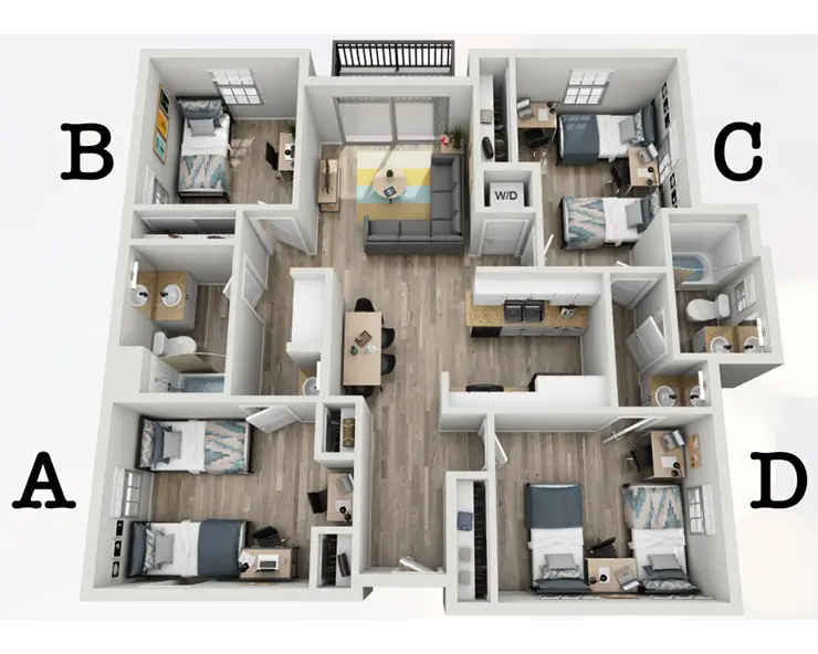 D1A Floor plan